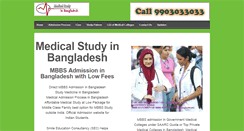 Desktop Screenshot of mbbsbangladesh.com